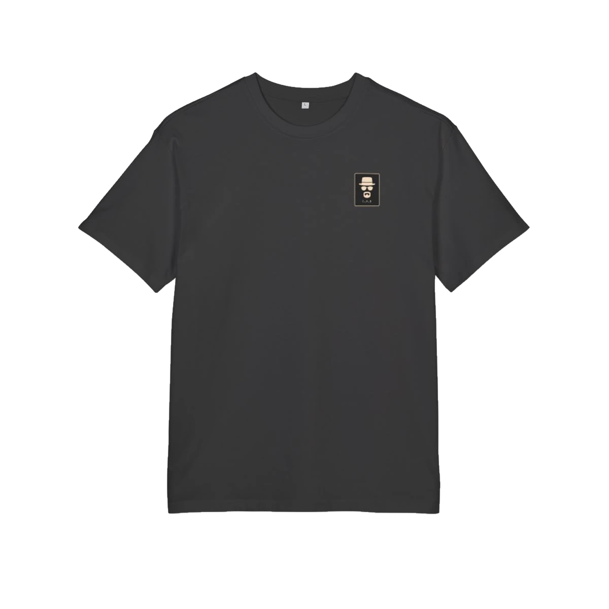 Front of the Black The One Who Knocks T-shirt