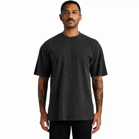 The One Who Knocks front view on model, Faded Black